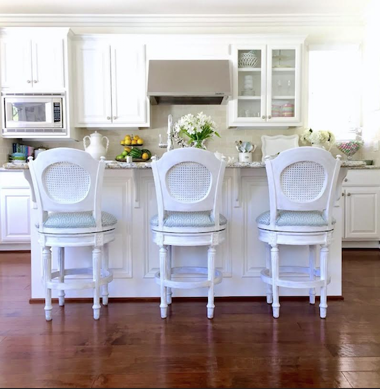 view of Kristy Wicks kitchen island