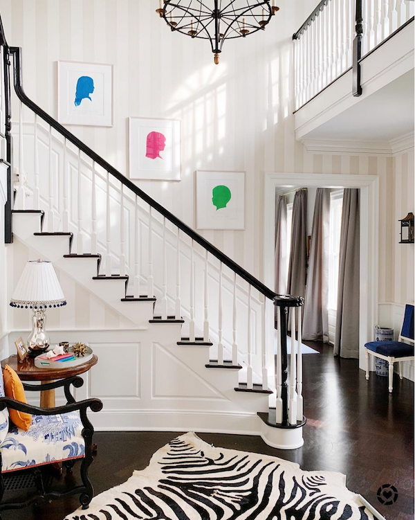 our front foyer with staircase