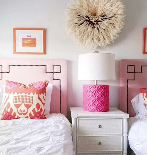 designer pink pillows for less