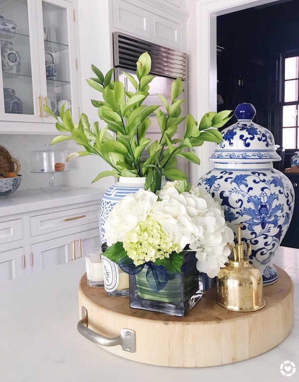 hyrdrangeas in blue and white ginger jar hyrdrangeas in blue and white ginger jar