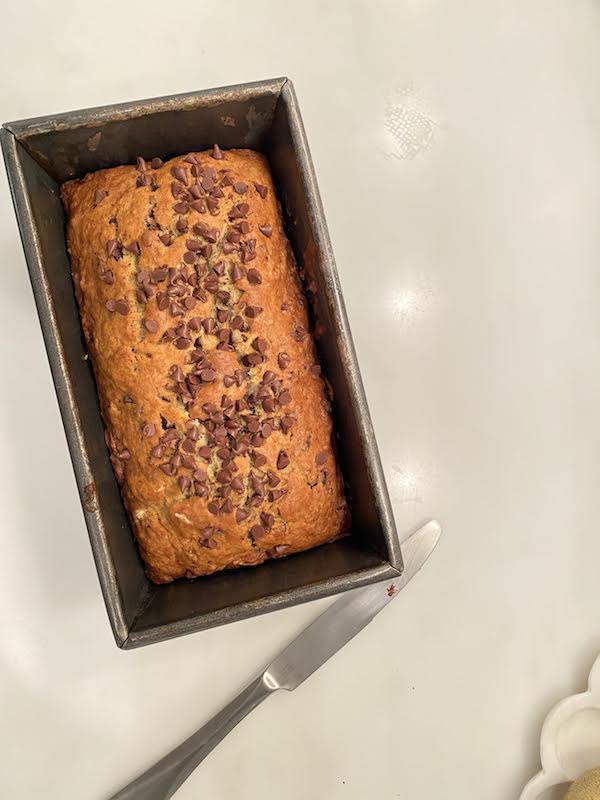 Old Fashioned Chocolate Chip Banana Bread Recipe