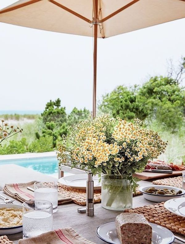 dining al fresco essentials on a set table