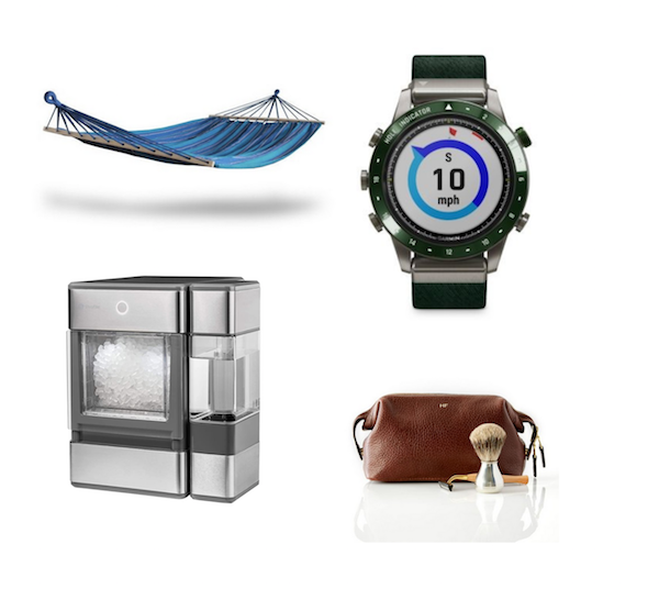 collage of father's day gift ideas