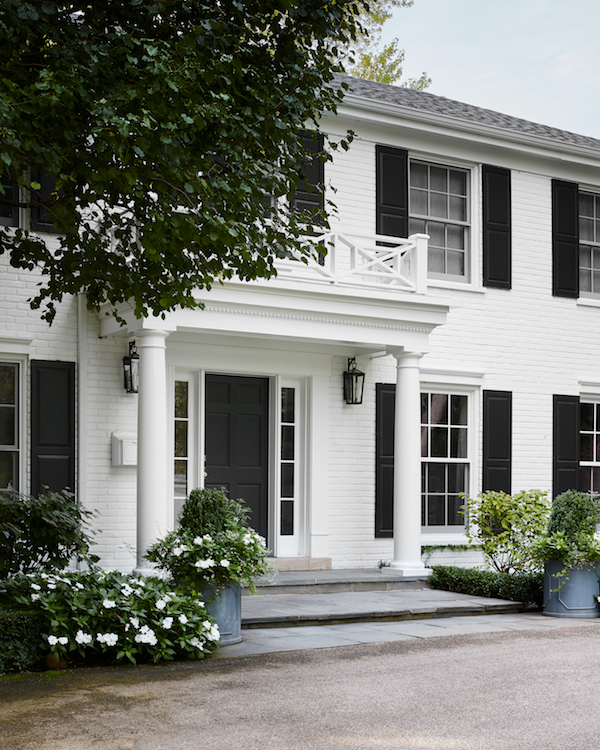 outdoor elevation white house Renovated Traditional colonial home