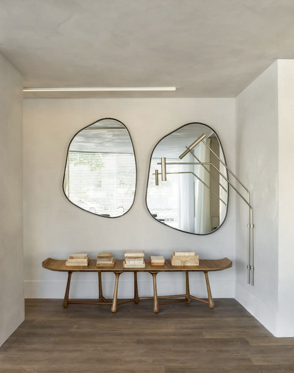 pair of modern mirrors