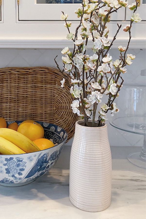 kitchen vignette with fruit