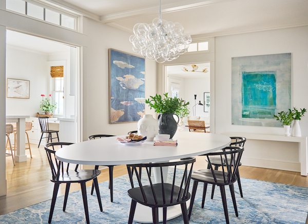 etsy lighting in beach house dining room