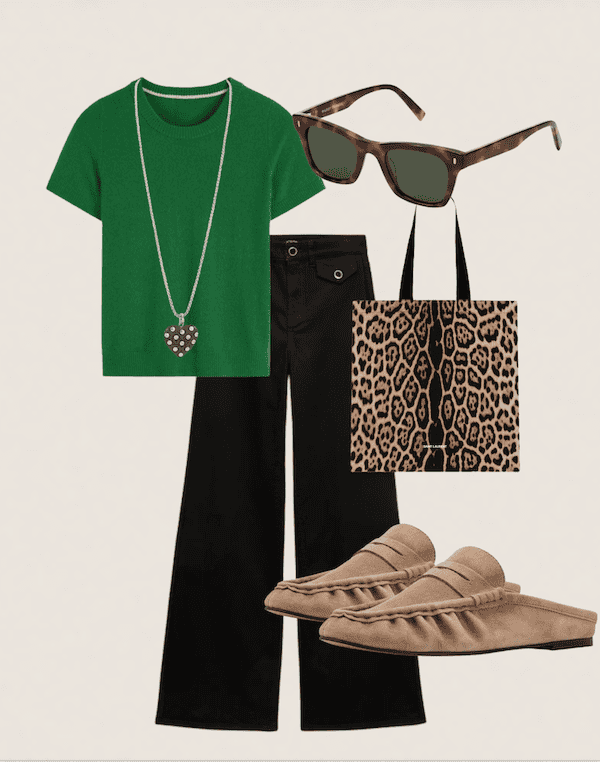 collage of fall outfit each piece under $200.