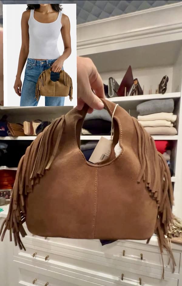 suede fringe bag on sale Nordstrom Anniversay.